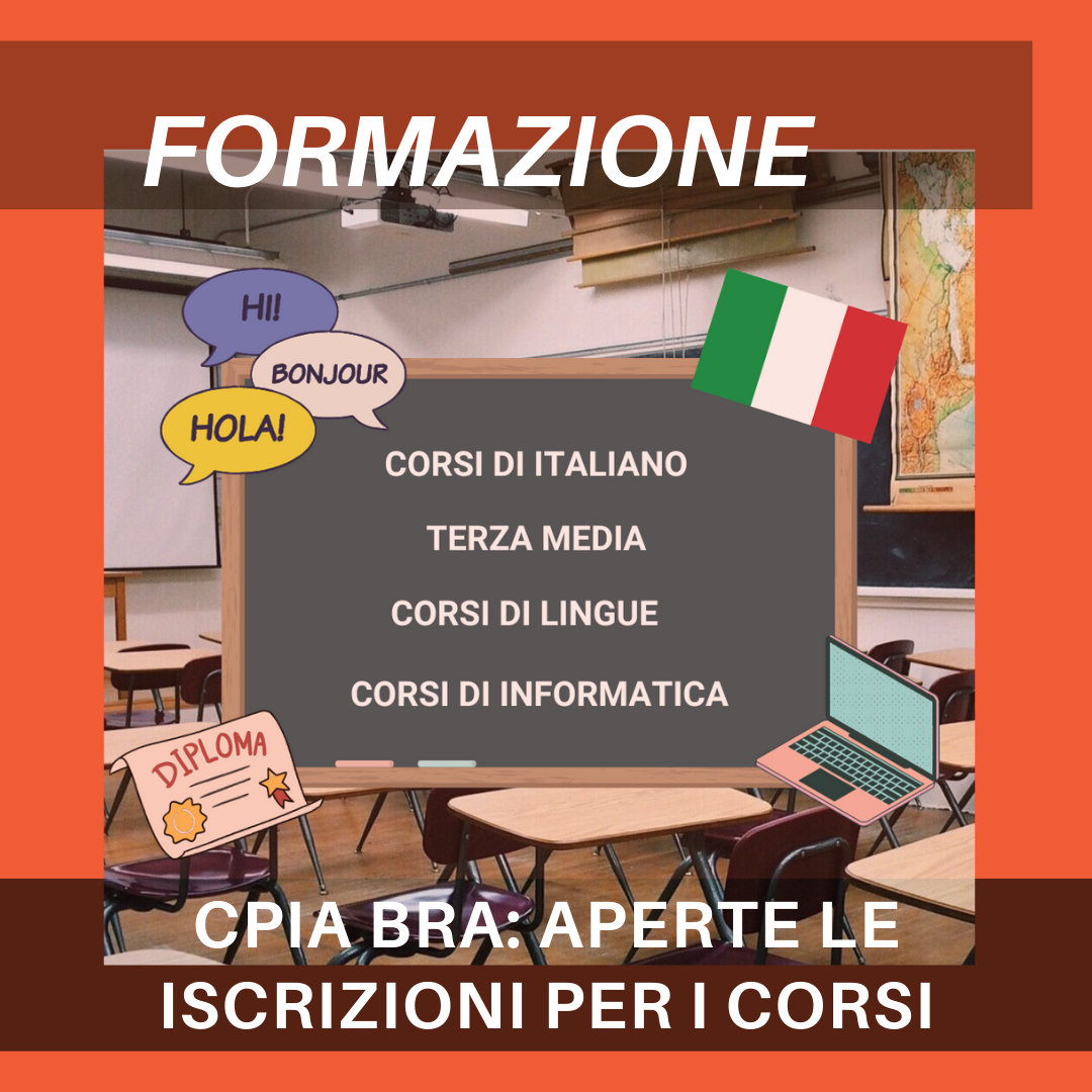CPIA CN2 Gino Strada di Bra – aperte le iscrizioni ai corsi per adulti