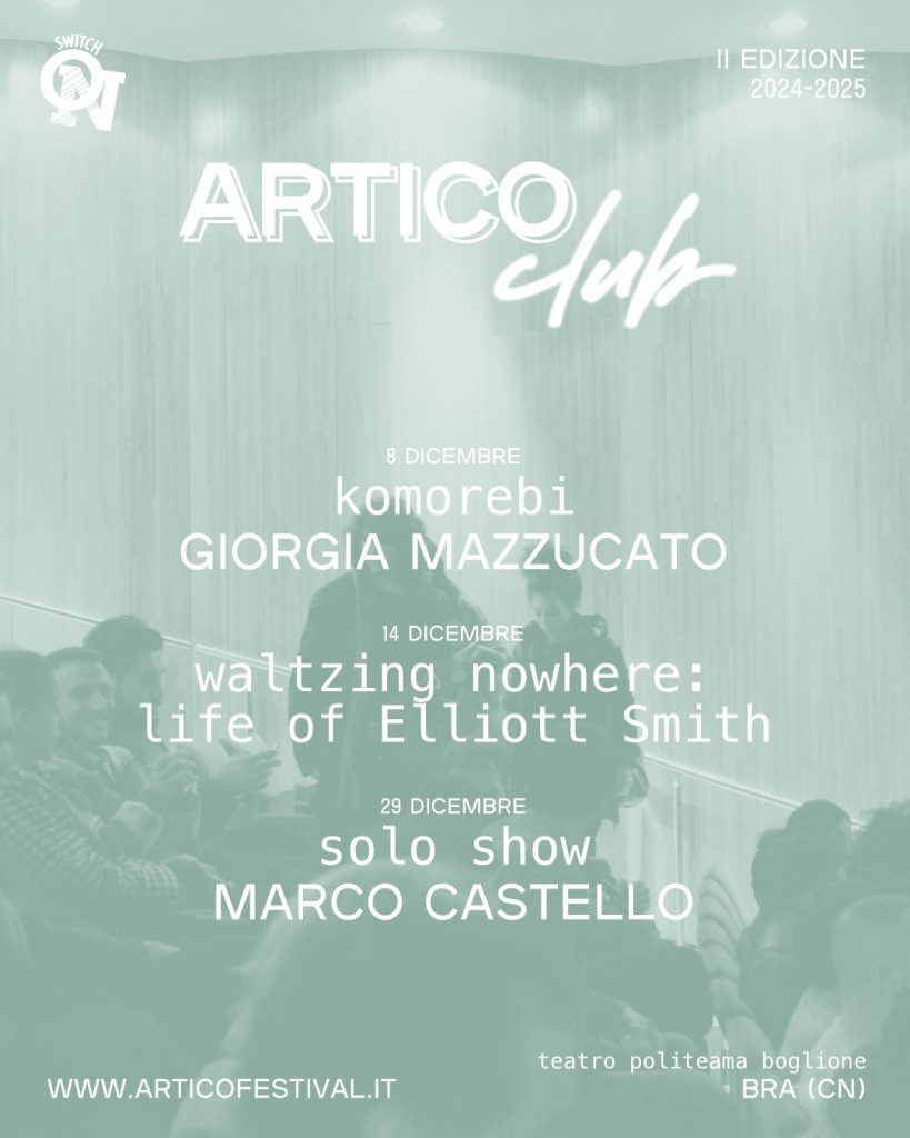 🎙 ARTICO CLUB – MUSICA,  STORYTELLING E SATIRA 🎙